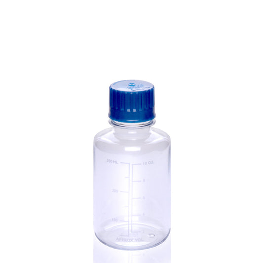 TriForest RPC0300C, 300ml Round Polycarbonate Bottle, Standard Cap