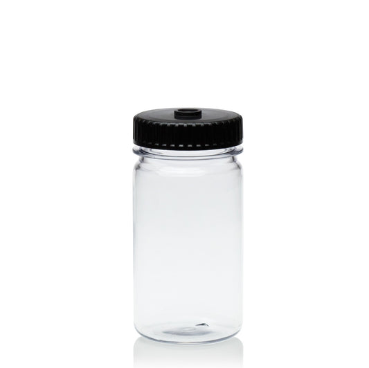 TriForest WPC0300C, 300ml Polycarbonate Centrifuge Flask/Wide Mouth Bottle, Standard Cap