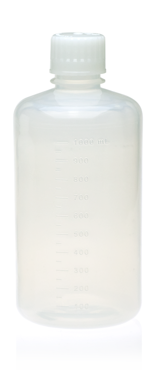 TriForest RPP1000-C, 1000ml Polypropylene (PPCO) Boston Round Media Bottle, Standard Cap, Non-Sterile